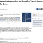 The Queens-area practice of Restorative and Implant Dentistry of Bayside was recently voted Best Cosmetic Dentistry.